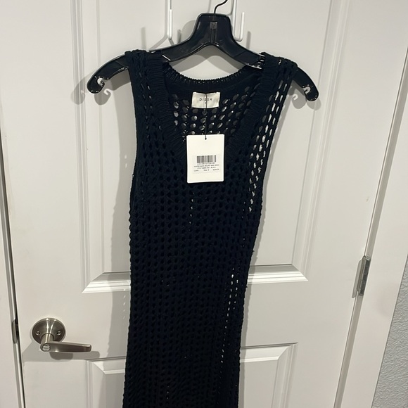 NWT DISSH HUNTER BLACK CROCHET MAXI DRESS sz M - Picture 5 of 7